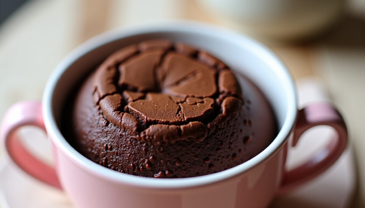 Mug cake au chocolat sain : une recette express et légère à déguster